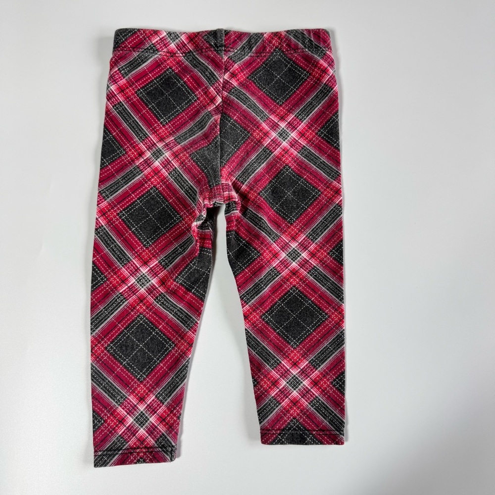 Bundle of Baby Girl Pants Size 6-9 Months Plaid Polka Dot Ruffle Gray Koala Kids - Picture 4 of 11